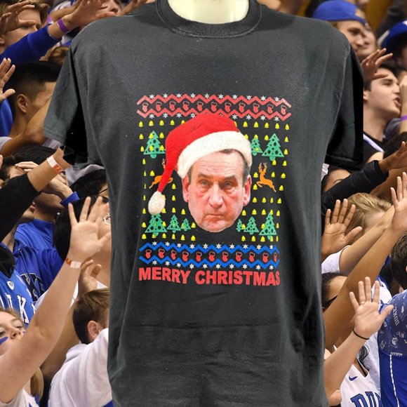 Coach K Shirt Mike Krzyzewski Christmas Shirt - Picture 1 of 1